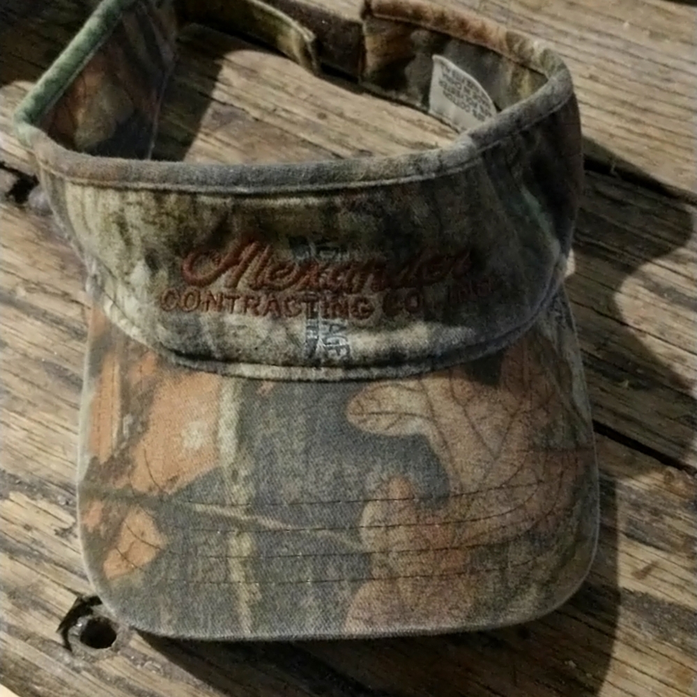 COPY - Alexander contracting company camo visor